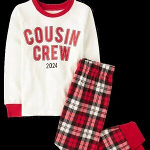 Unisex Kids Cousin Crew 2024 Snug Fit Cotton & Microfleece Pajamas NWT L(10/12)